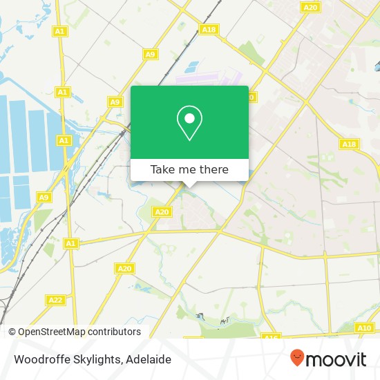 Woodroffe Skylights map