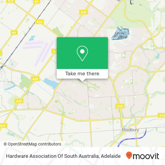 Hardware Association Of South Australia map