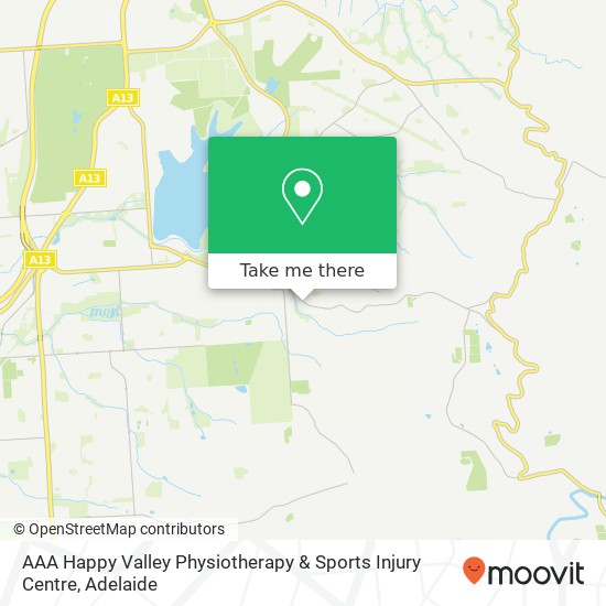 Mapa AAA Happy Valley Physiotherapy & Sports Injury Centre