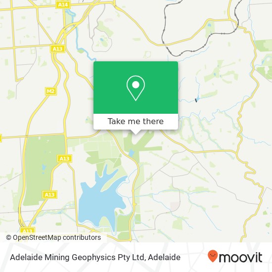Adelaide Mining Geophysics Pty Ltd map