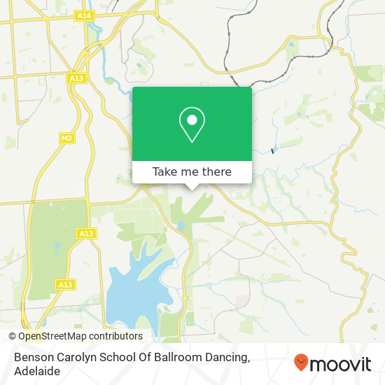 Benson Carolyn School Of Ballroom Dancing map