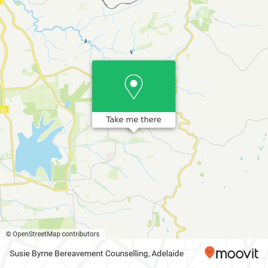 Susie Byrne Bereavement Counselling map