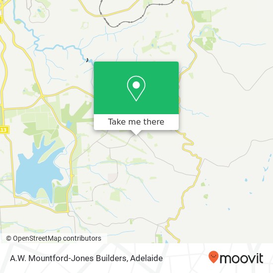 A.W. Mountford-Jones Builders map