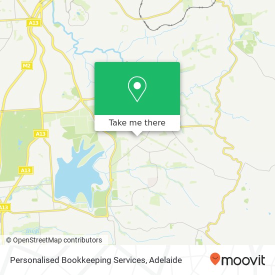 Personalised Bookkeeping Services map