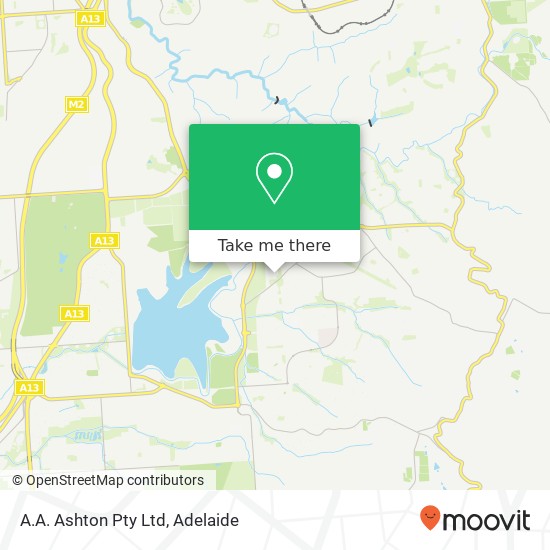 A.A. Ashton Pty Ltd map