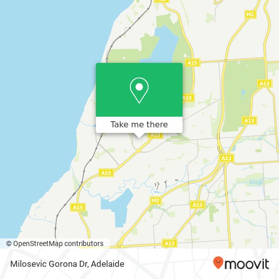 Milosevic Gorona Dr map