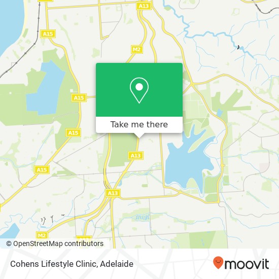 Cohens Lifestyle Clinic map