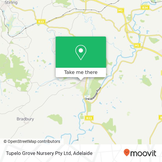 Mapa Tupelo Grove Nursery Pty Ltd