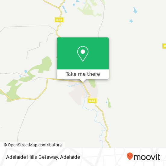 Adelaide Hills Getaway map