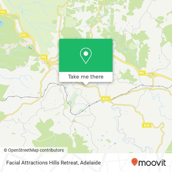 Facial Attractions Hills Retreat map