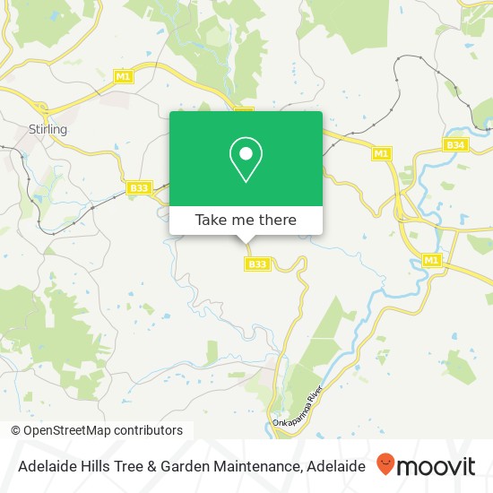 Adelaide Hills Tree & Garden Maintenance map