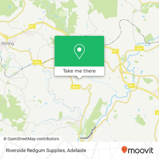 Mapa Riverside Redgum Supplies