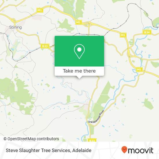 Steve Slaughter Tree Services map