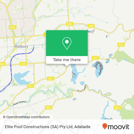 Elite Pool Constructions (SA) Pty Ltd map