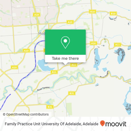 Family Practice Unit University Of Adelaide map