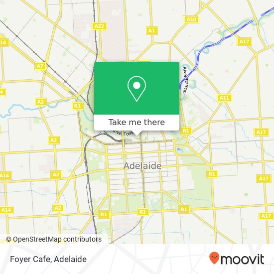 Foyer Cafe, Festival Dr Adelaide SA 5000 map