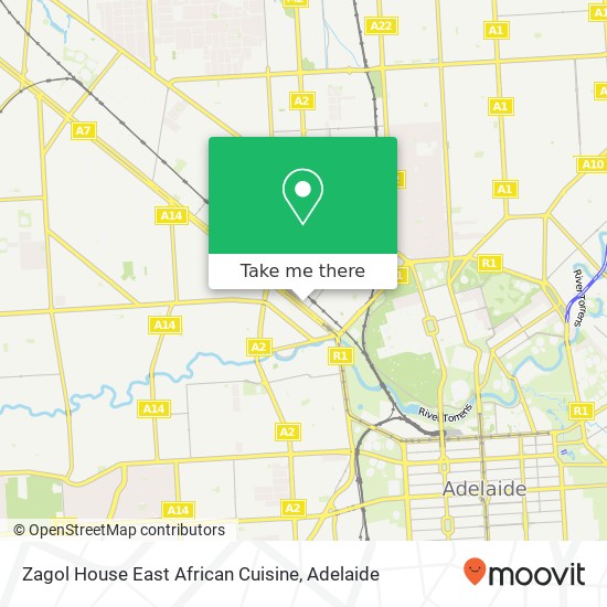 Zagol House East African Cuisine, 199 Port Rd Hindmarsh SA 5007 map