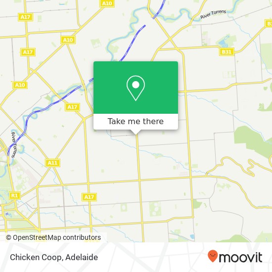 Mapa Chicken Coop, 151 Glynburn Rd Firle SA 5070