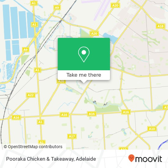 Mapa Pooraka Chicken & Takeaway, Desmond Ave Pooraka SA 5095