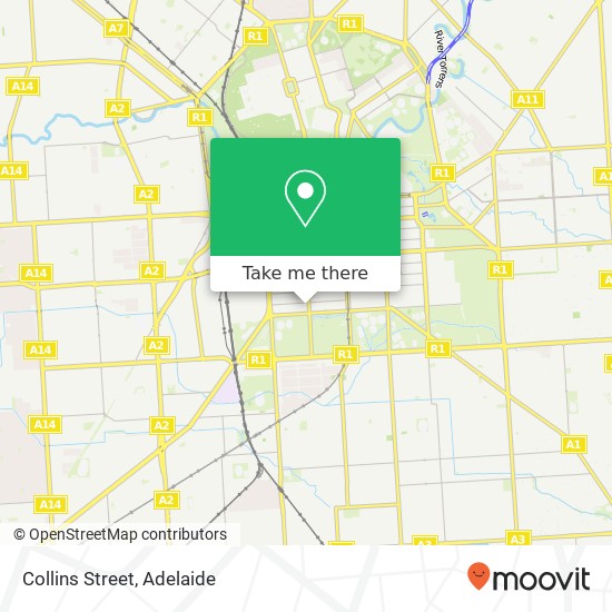 Collins Street map