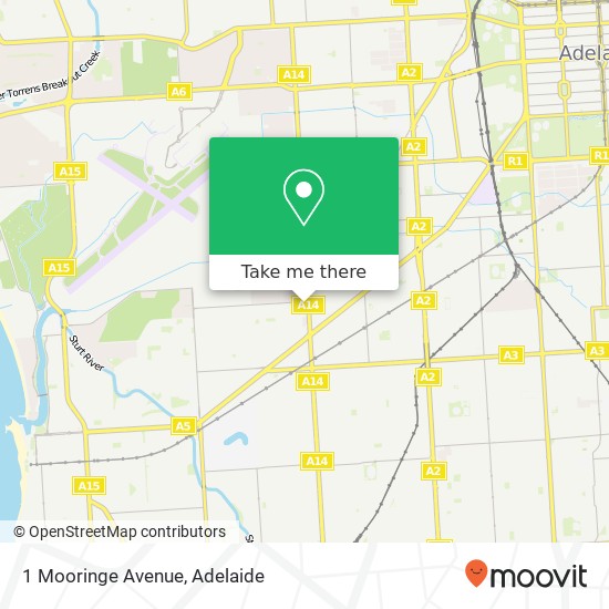 Mapa 1 Mooringe Avenue