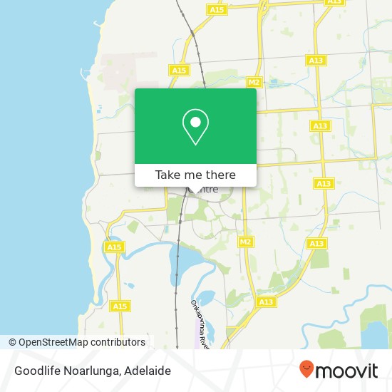 Goodlife Noarlunga map