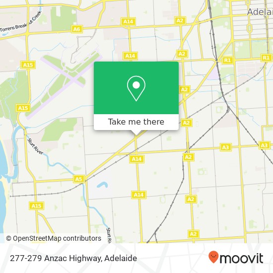 Mapa 277-279 Anzac Highway