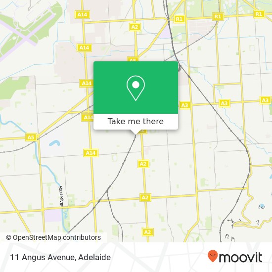 11 Angus Avenue map