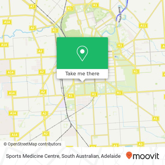 Sports Medicine Centre, South Australian map