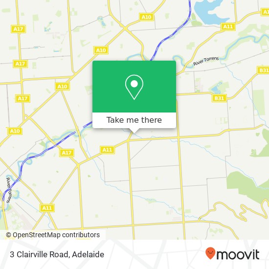 3 Clairville Road map