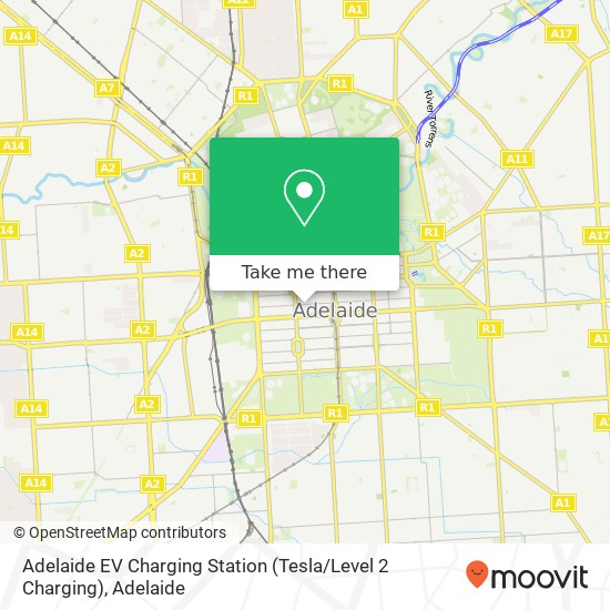 Adelaide EV Charging Station (Tesla / Level 2 Charging) map