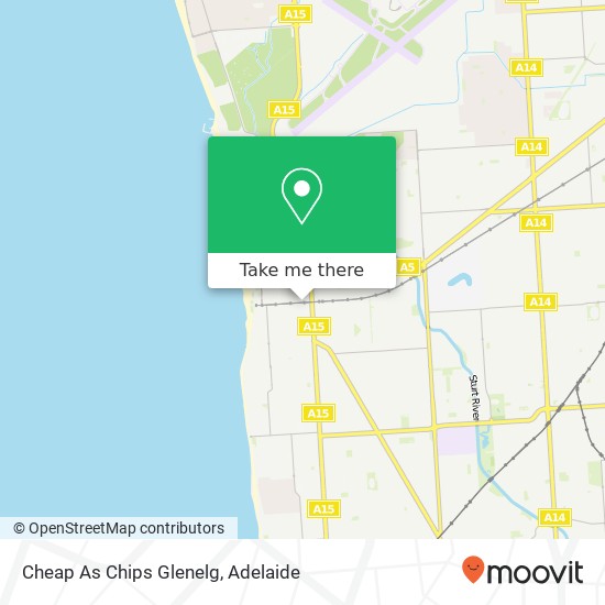 Mapa Cheap As Chips Glenelg