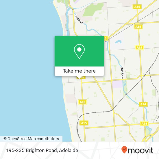 Mapa 195-235 Brighton Road