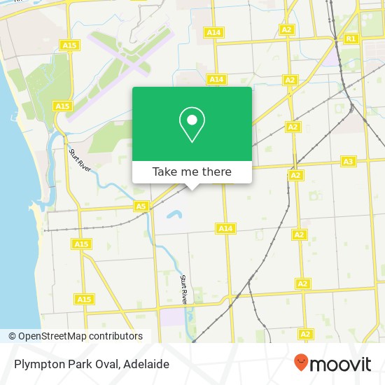 Mapa Plympton Park Oval