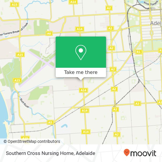 Southern Cross Nursing Home map