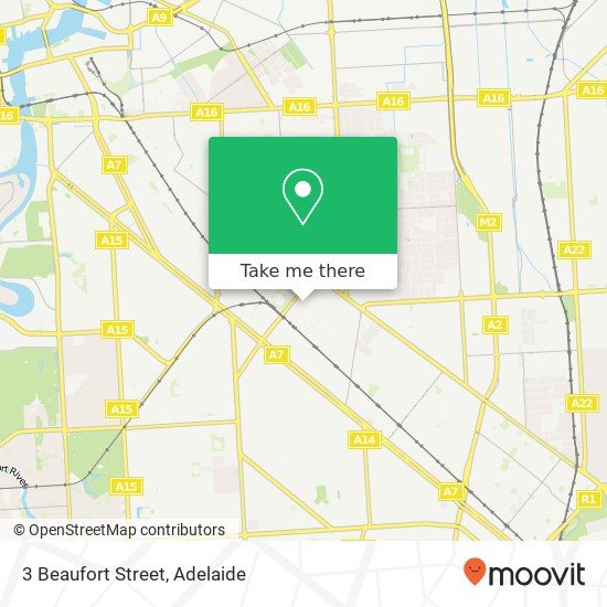 3 Beaufort Street map