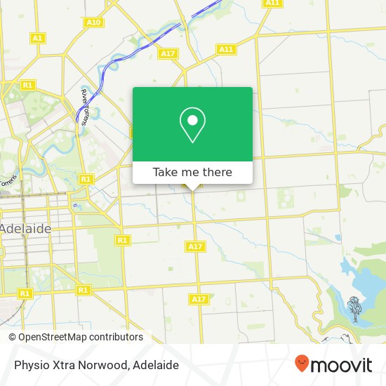 Mapa Physio Xtra Norwood