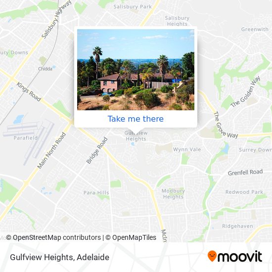 Mapa Gulfview Heights