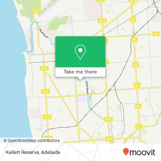 Mapa Kellett Reserve