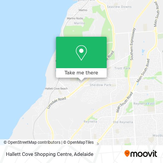 Hallett Cove Shopping Centre map