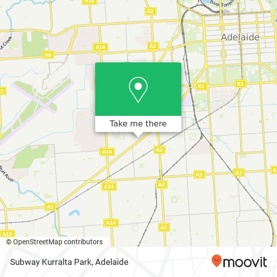 Subway Kurralta Park map