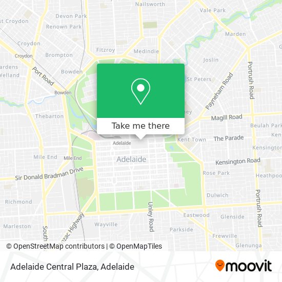 Adelaide Central Plaza map