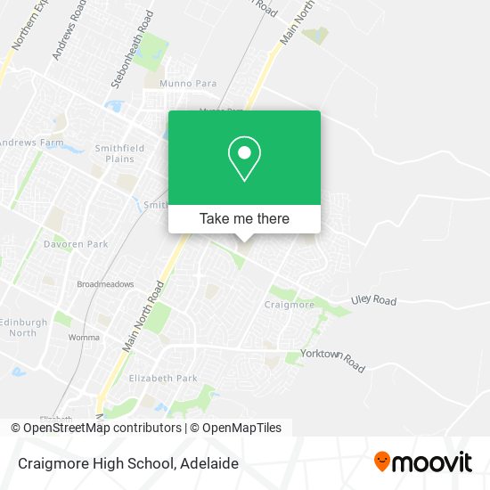 Mapa Craigmore High School