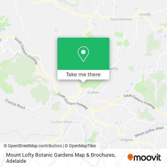 Mount Lofty Botanic Gardens Map & Brochures map