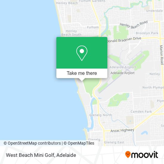 West Beach Mini Golf map