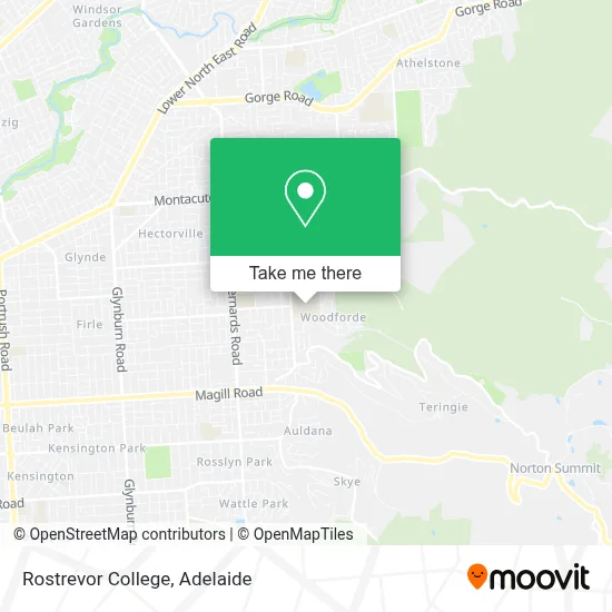 Mapa Rostrevor College