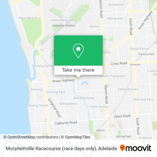 Morphettville Racecourse (race days only) map