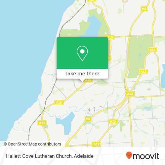 Mapa Hallett Cove Lutheran Church