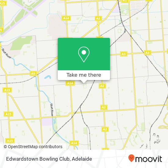 Edwardstown Bowling Club map