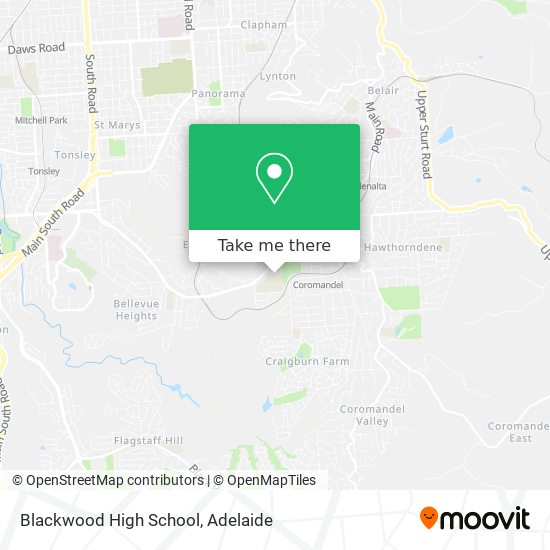 Mapa Blackwood High School
